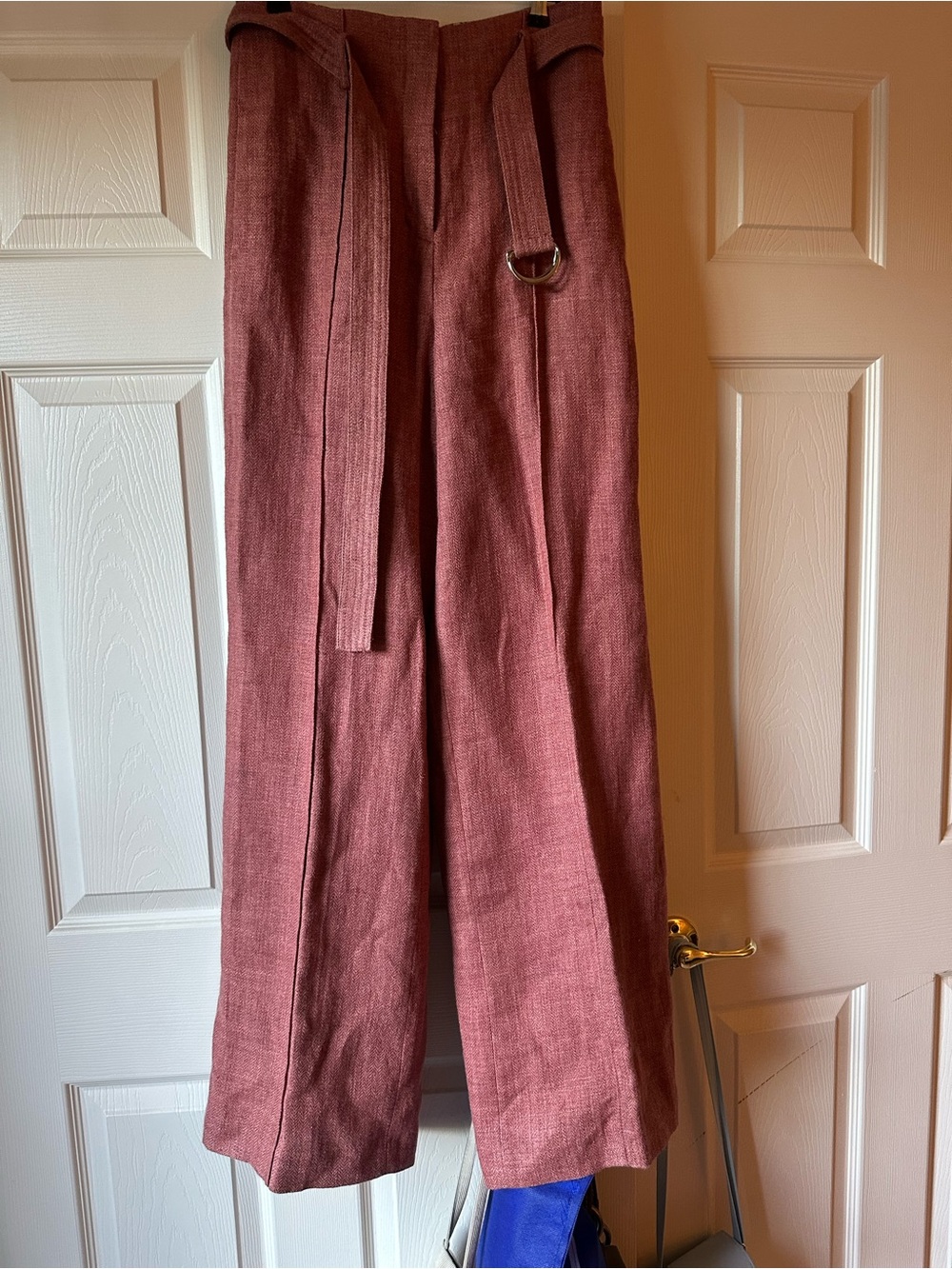 High-Waist Wide Leg Women’s Pants in Dusty Roes